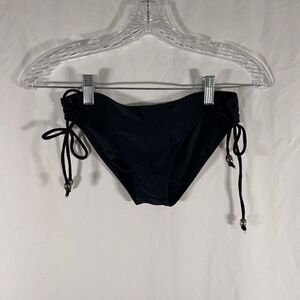 Lotta Stensson Peace Bikini Bottom Women's Small Solid Black Tie
